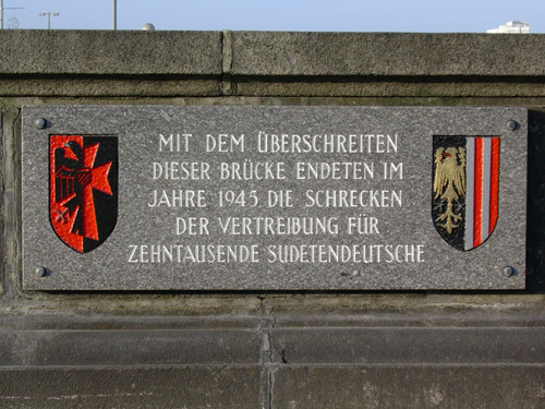 Gedenktafel für Sudetendeutsche