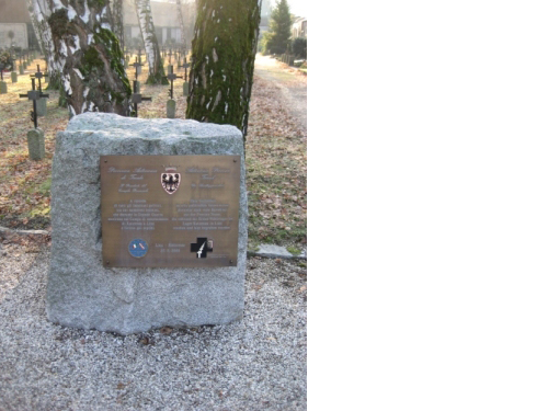 Gedenkstein für politische Internierte der Provinz Trient im Lager Katzenau
