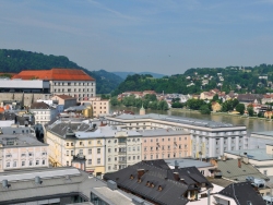 Blick vom Stadtpfarrkirchenturm im Jahr 2010