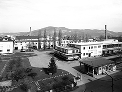 Foto: Archiv der Stadt Linz Alte Aufnahme vom Milchhof Linz