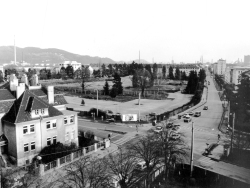 Luftaufnahme der Kreuzung Franckstraße/Goethestraße