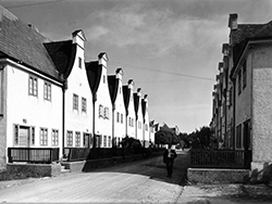 Alte Aufnahme der Siedlung Scharlinz, Haydnstraße 27-41