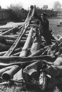 Lagerung der zerstörten Gasleitungen