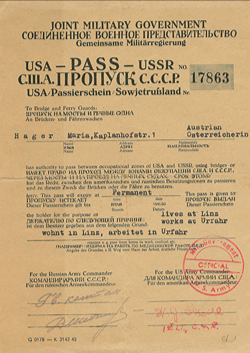 aufwendiger Brückenpassierschein