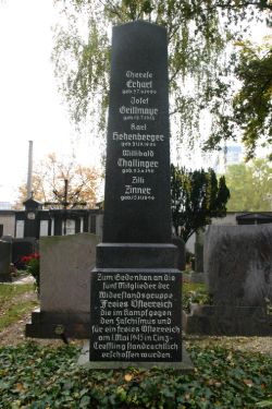Foto: Archiv der Stadt Linz Denkmal für die Widerstandsgruppe Freies Österreich