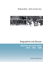 Foto: Archiv der Stadt Linz Buchcover der Publikation 'Biographien und Zäsuren'