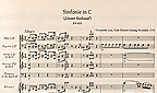 Notenblatt der Linzer Symphonie