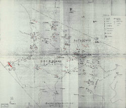 Foto: Archiv der Stadt Linz Plan der Kriegslage 1945