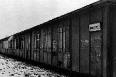 Foto der Baracken-Volksschule Bindermichl