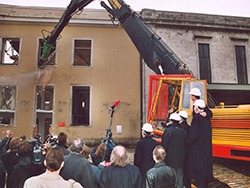 Foto: Archiv der Stadt Linz Spatenstich Hauptbahnhof