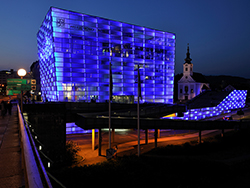 Foto: Archiv der Stadt Linz Das neue Ars Electronica Center