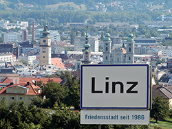 Foto: Stadtkommunikation Linz Friedensstadt Logo