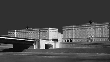 Foto: Archiv der Stadt Linz Modell des Linzer Brückenkopfes