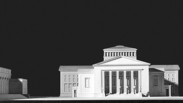 Foto: Archiv der Stadt Linz Modell des Opernplatzes