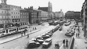 Foto: Archiv der Stadt Linz Hauptplatz um 1979