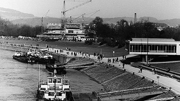 Foto: Archiv der Stadt Linz Brucknerhaus in der Bauphase
