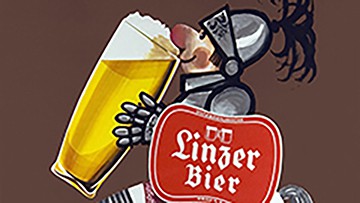 Foto: Archiv der Stadt Linz Werbeplakat Linzer Bier