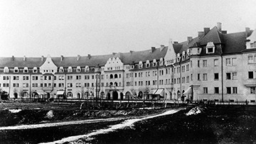 Foto: Archiv der Stadt Linz Wohnblock an der Wimhölzlstraße