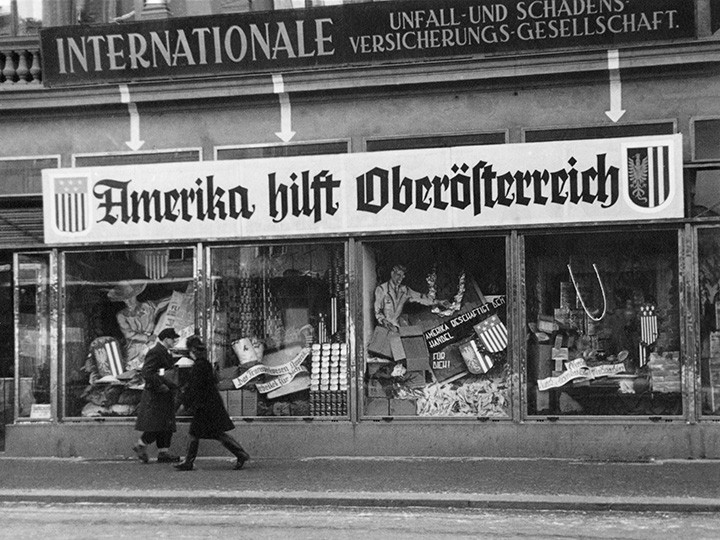 Foto: Archiv der Stadt Linz 2_1946_Amerikahilfe_fuer_Oberoesterreich_Foto_Archiv_der_Stadt_Linz