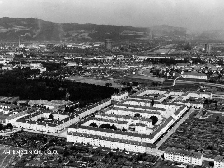 Foto: Archiv der Stadt Linz Wohnanlage Bindermichl